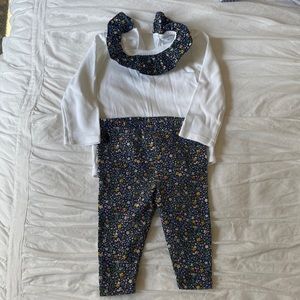 Ralph Lauren 6 month floral leggings and floral collar top